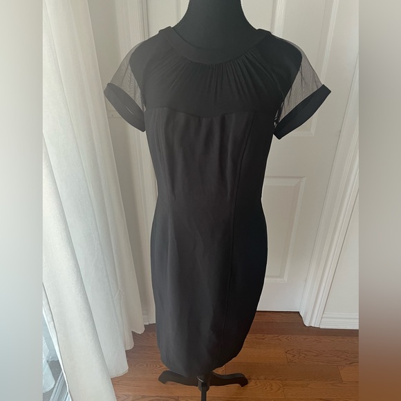 CAP-SLEEVES COCKTAIL DRESS - Picture 2 of 5